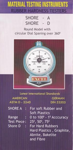 Rubber Hardness Tester Shore A & D Round Model Wit